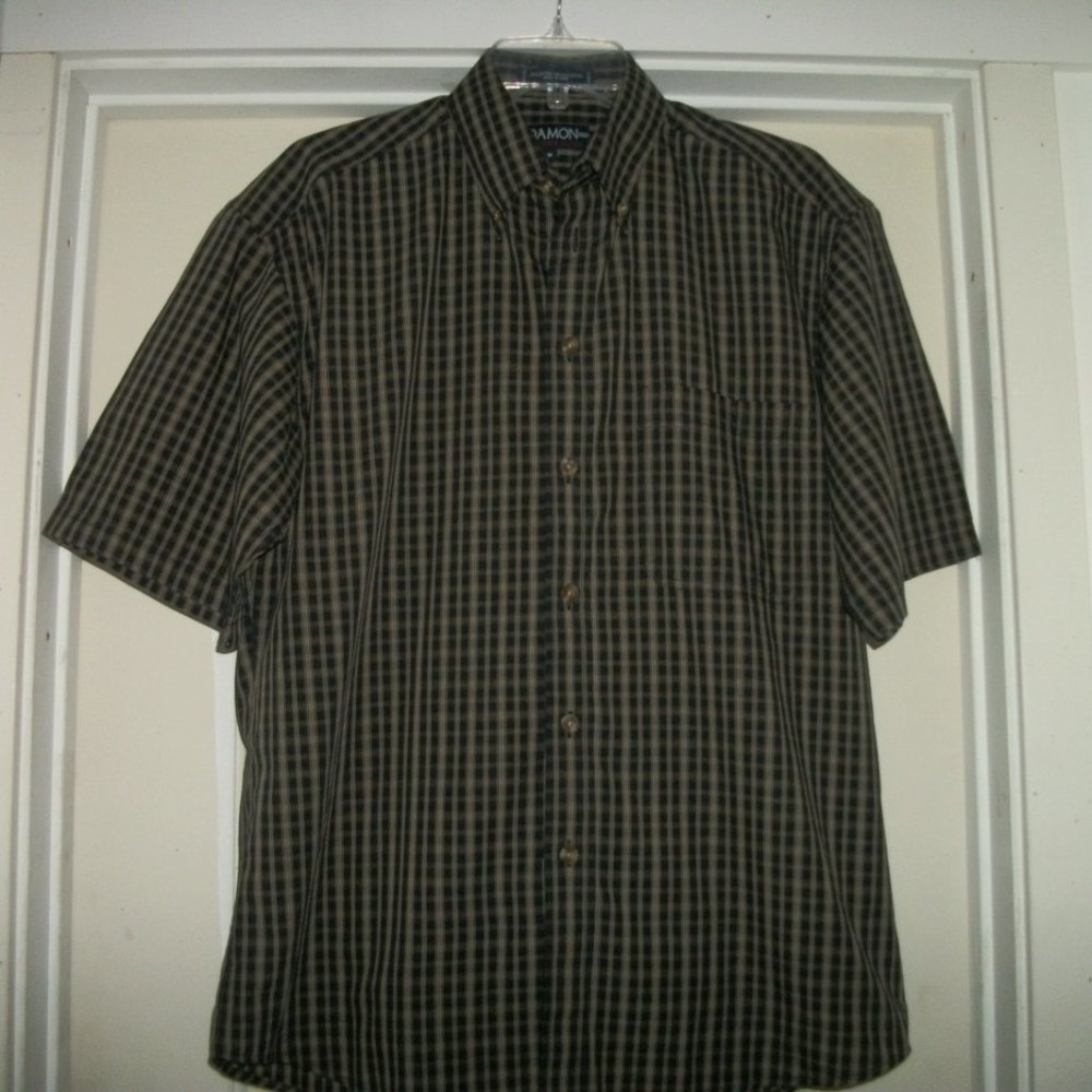 NICE LOOKING DAMON CHATAM CLOTH SHIRT M